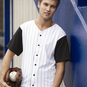 Pinstripe Baseball Jersey