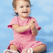 Infant Jersey Ruffle Romper Dress