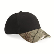 Solid Crown with Camo Bill Cap