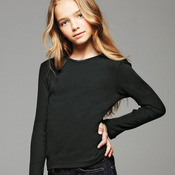 Girls' Baby Rib Long Sleeve T-Shirt