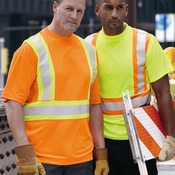 Class 2 T-Shirt with Flat Stitch Self-Fabric Panels