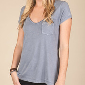 Ladies' 19 Seventies Jersey Burnout V-Neck Favorite Tee